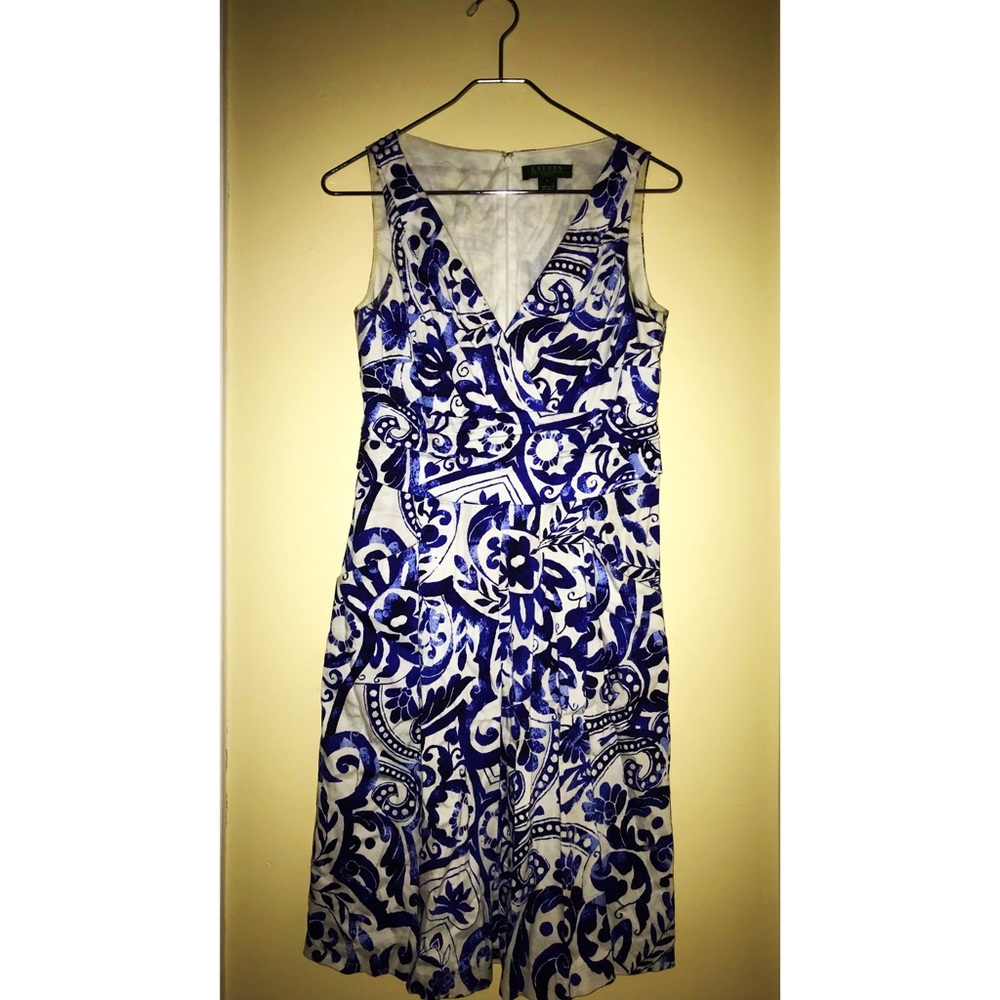 Ralph Lauren blue & white dress